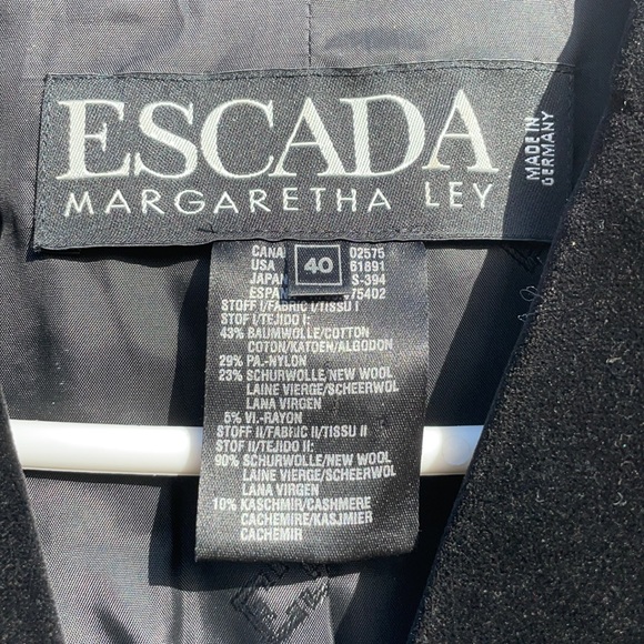 ESCADA NWOT Vintage Tweed, Wool and Cashmere Blazer - Picture 3 of 8